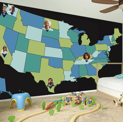 Custom Large Wall Sticker - 192"x93" (487x236cm)
