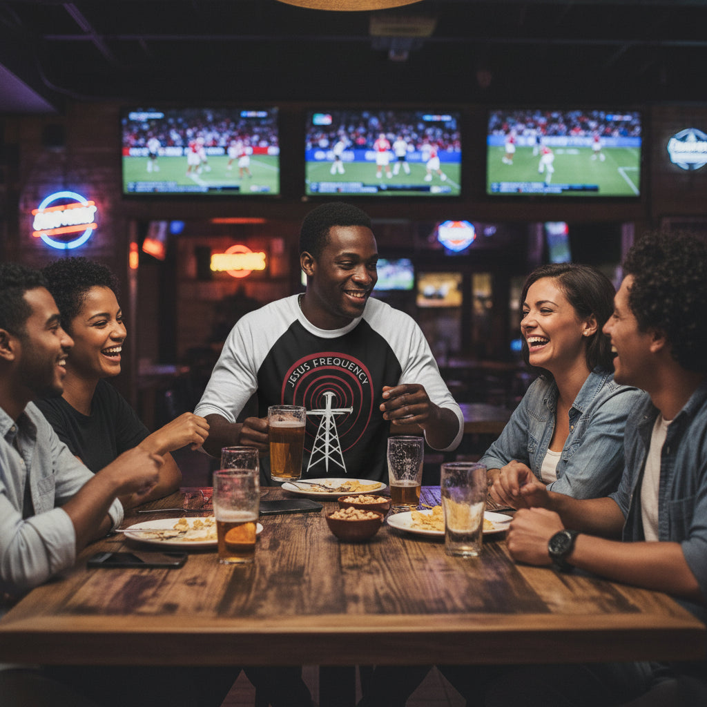 Jesus Frequency- Men Jersey Light