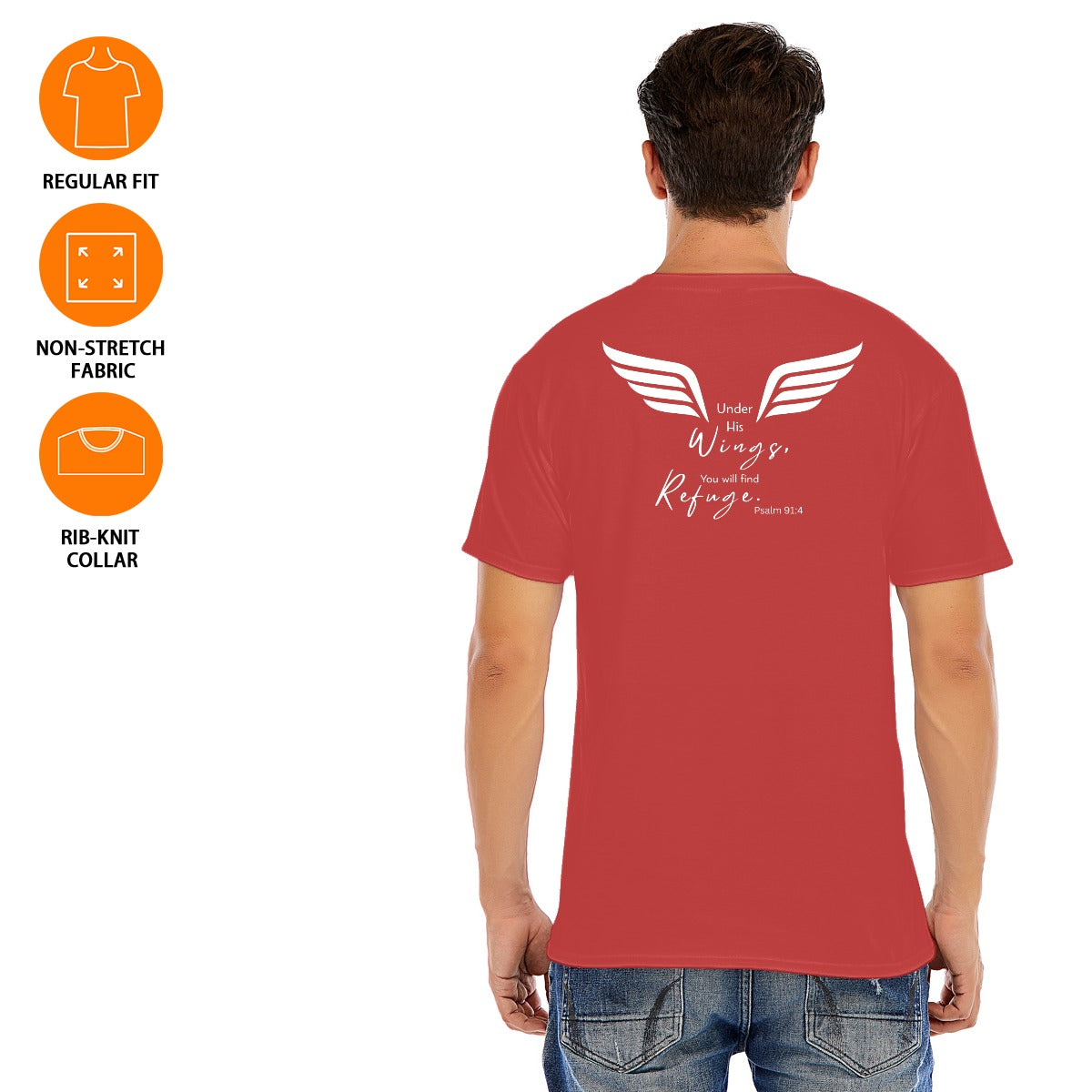 Under His Wings- Men Cotton