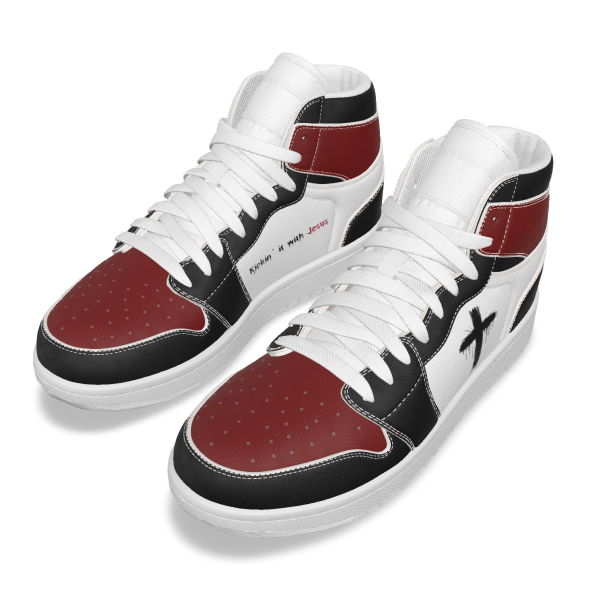 Kickin’ It with Jesus Men's High-Top Sneakers