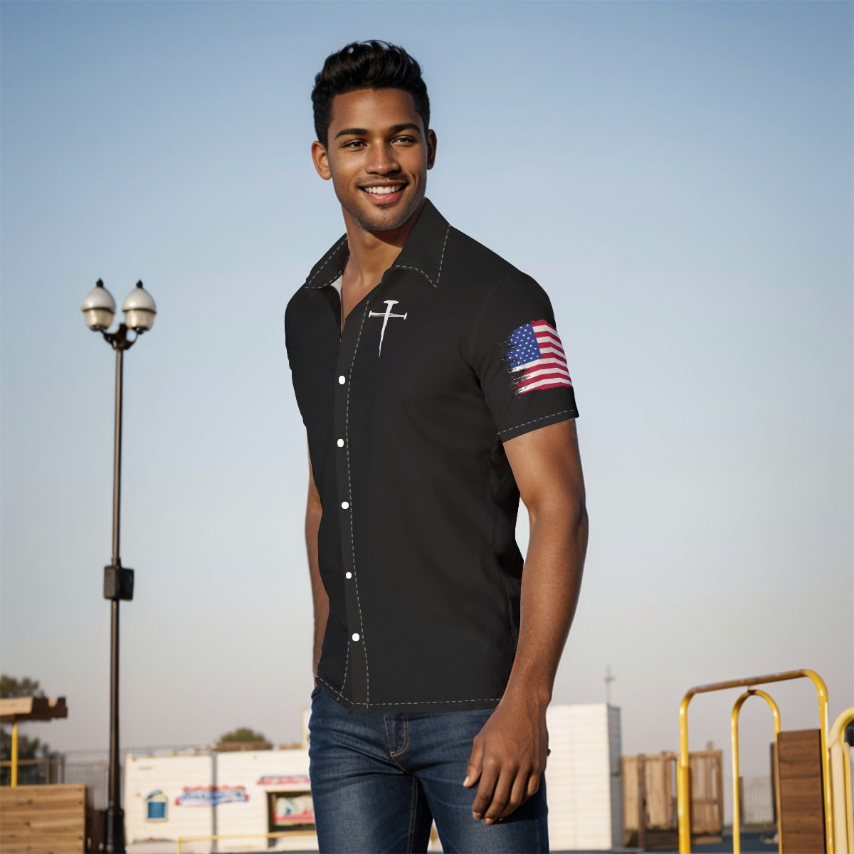 Three Nails Button-Up- Men