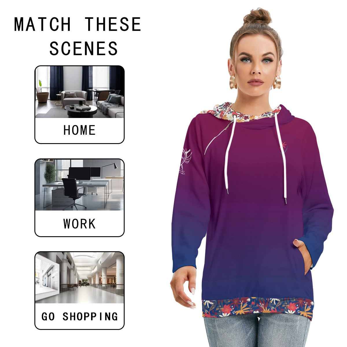 He Has Made Everything Beautiful Double-Hood Hoodie