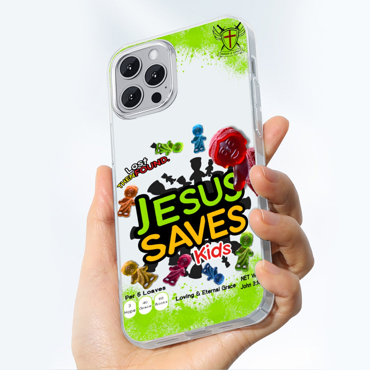 Jesus Saves Kids 14/15 iPhone Case
