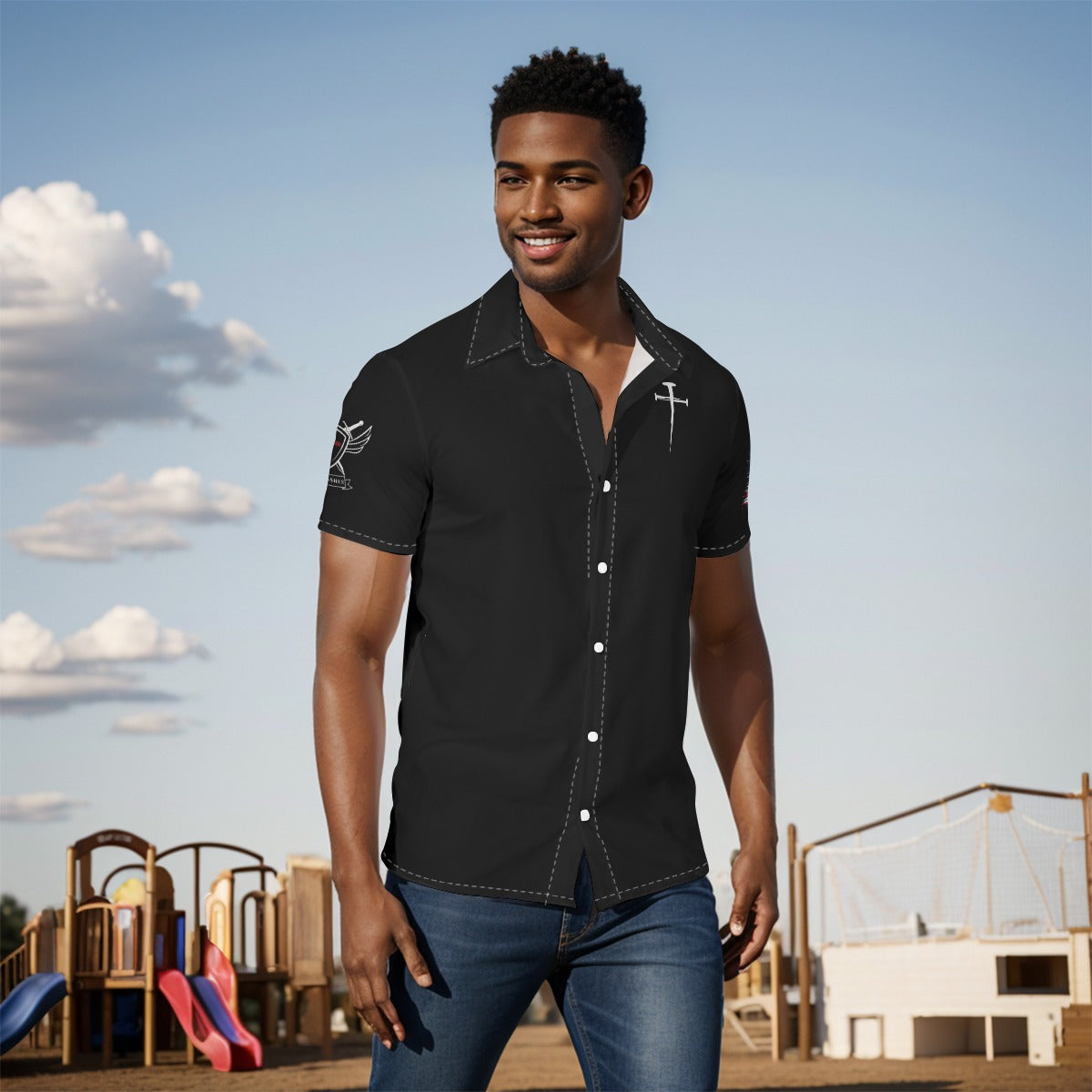 Three Nails Button-Up- Men