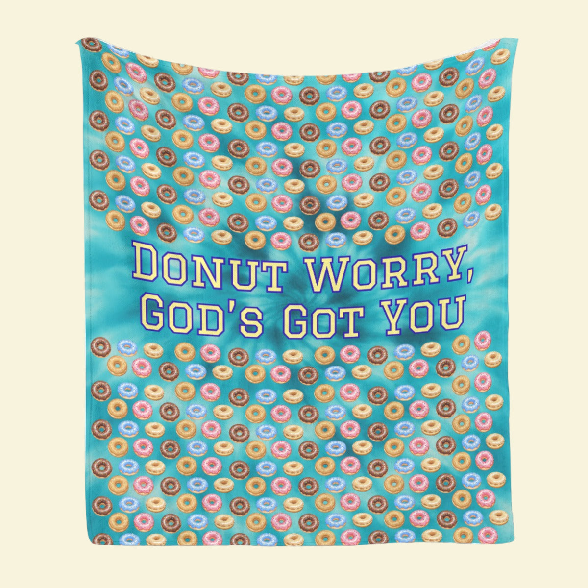 Donut Worry, God’s Got You Fleece Blanket
