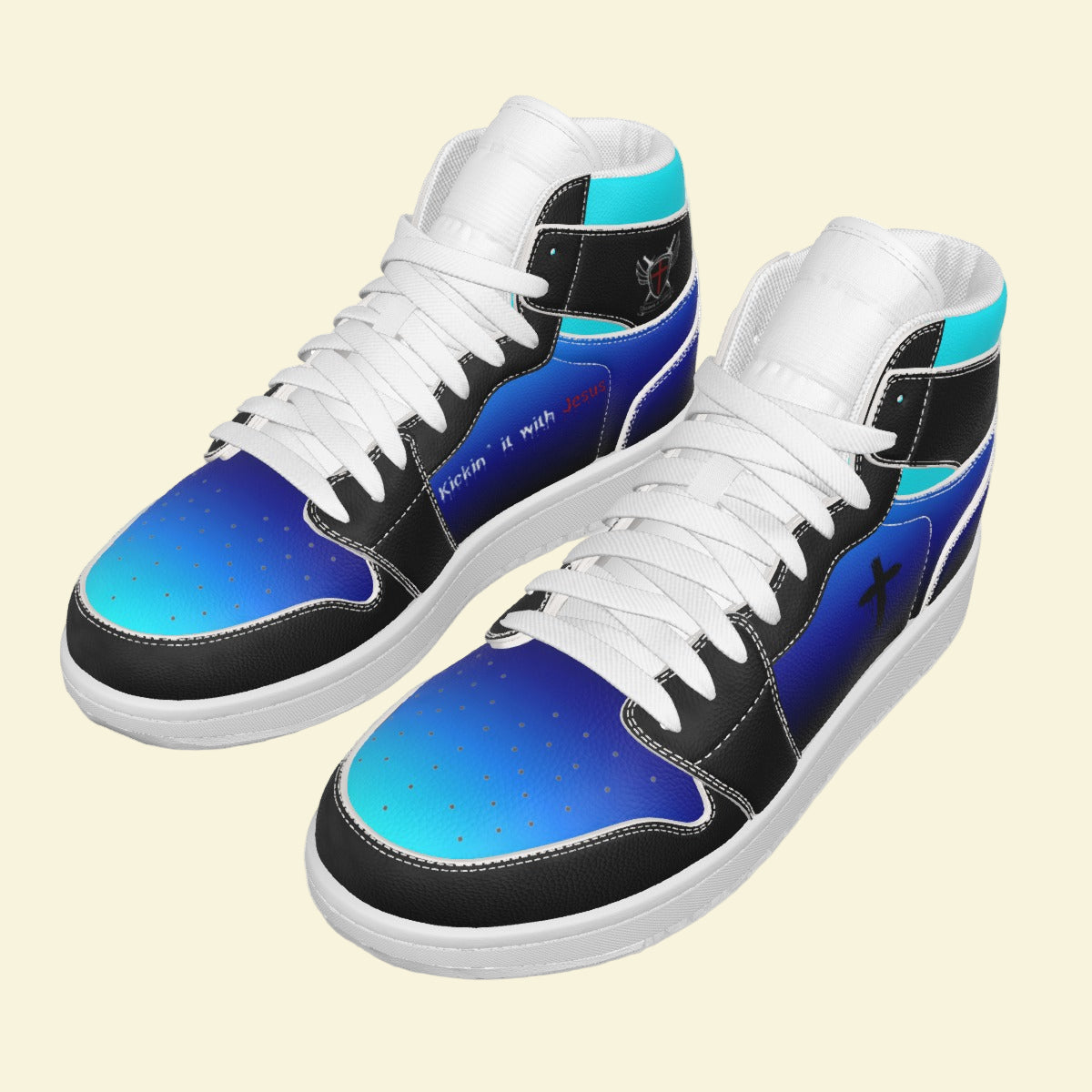 Kickin’ It with Jesus Women’s High-Top Sneakers