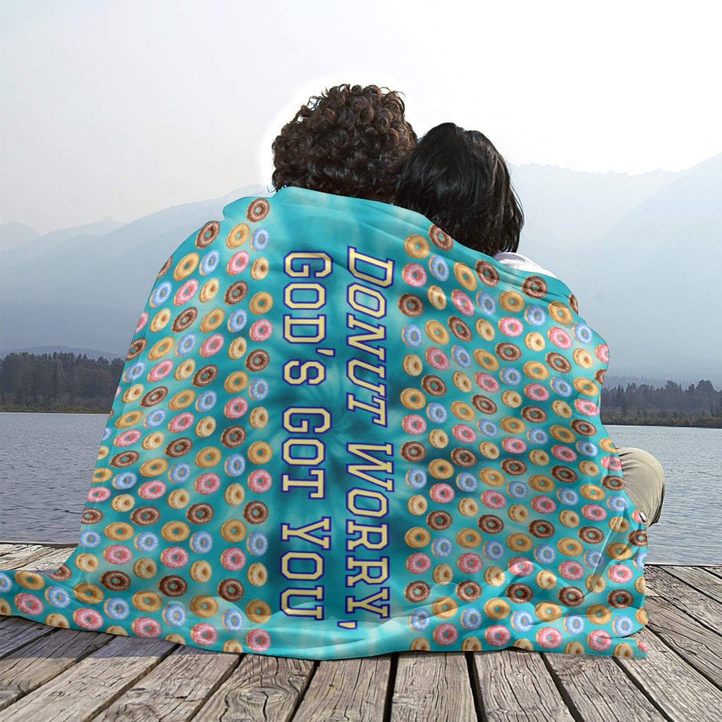 Donut Worry, God’s Got You Fleece Blanket