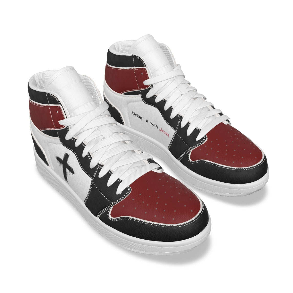 Kickin’ It with Jesus Men's High-Top Sneakers