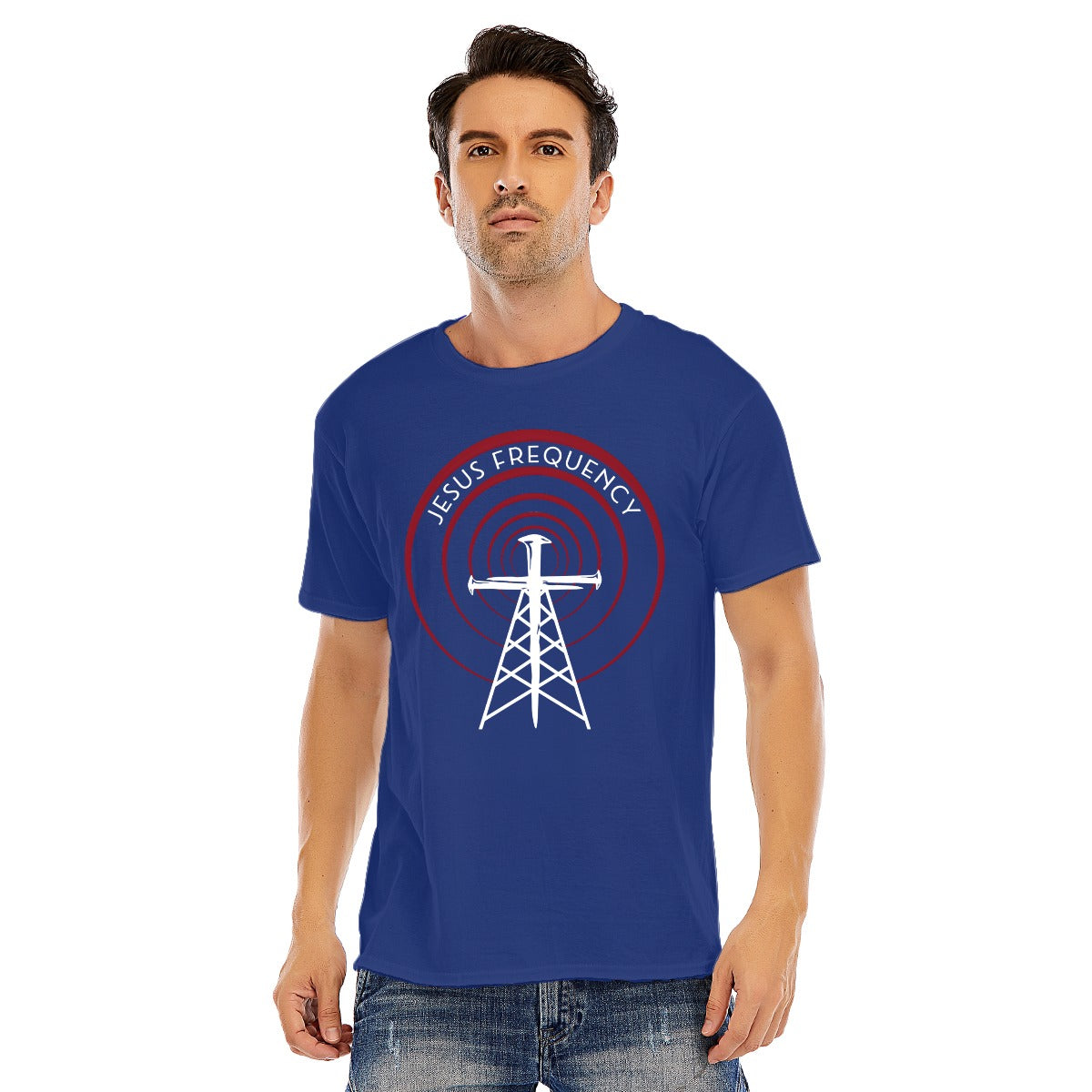 Jesus Frequency - Men Cotton Dark