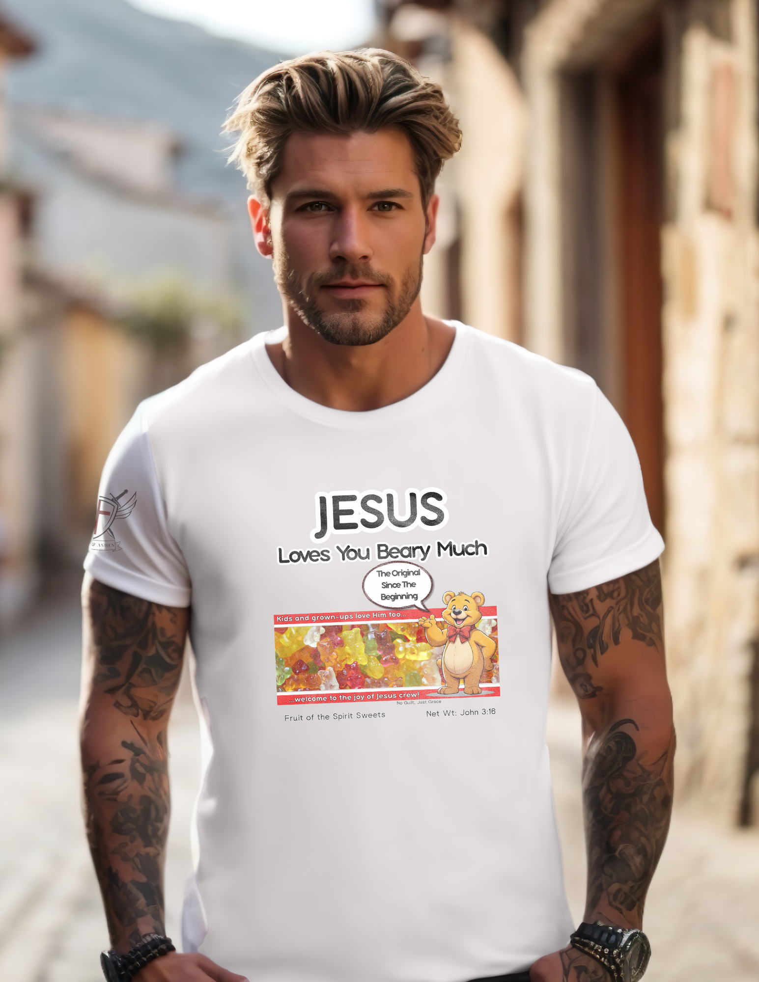 Jesus Loves You Beary Much Tee – Fruit of the Spirit Edition T-Shirt