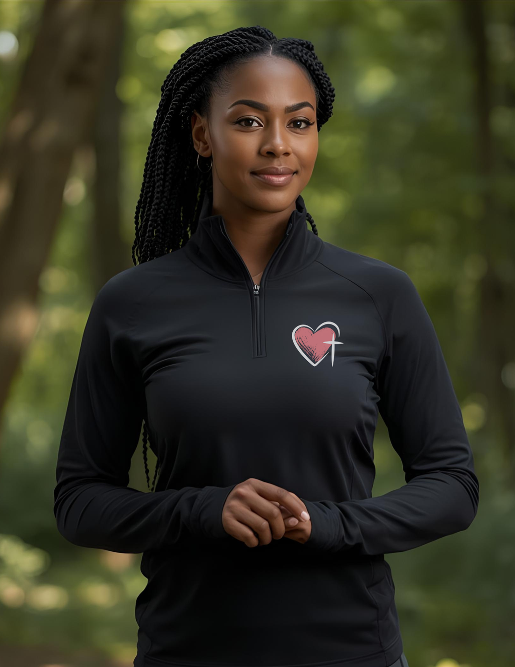 Women's Quarter-Zip – Heart & Armor Edition