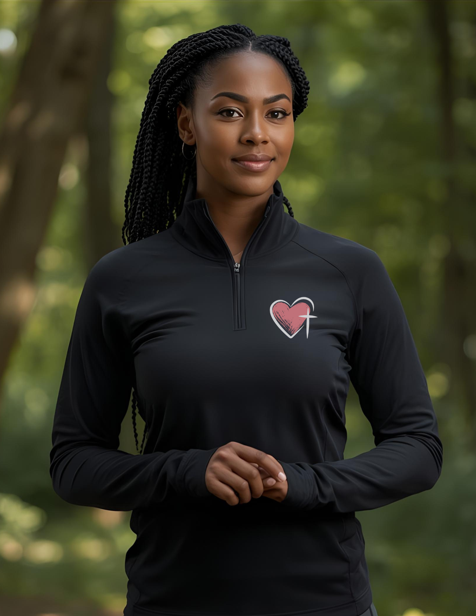 Women's Quarter-Zip – Heart & Armor Edition