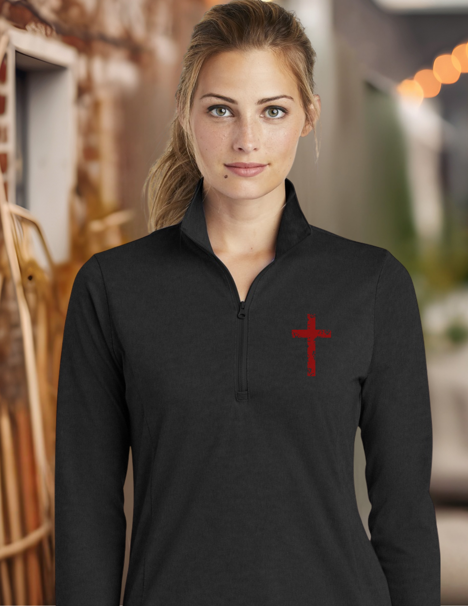 John 3:16 1/4-Zip Performance Pullover