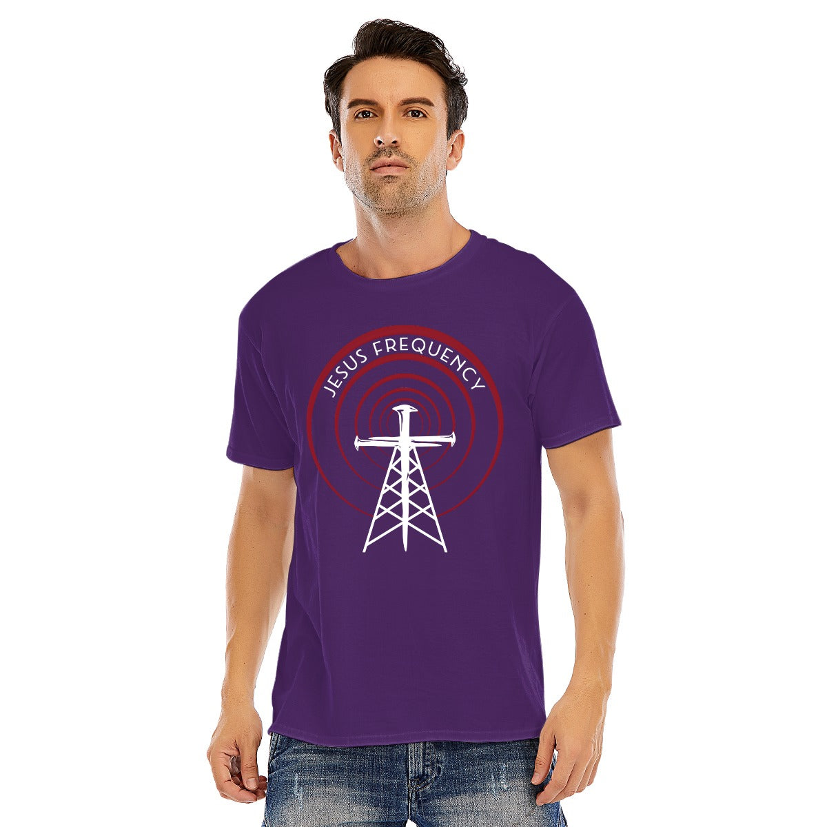Jesus Frequency - Men Cotton Dark
