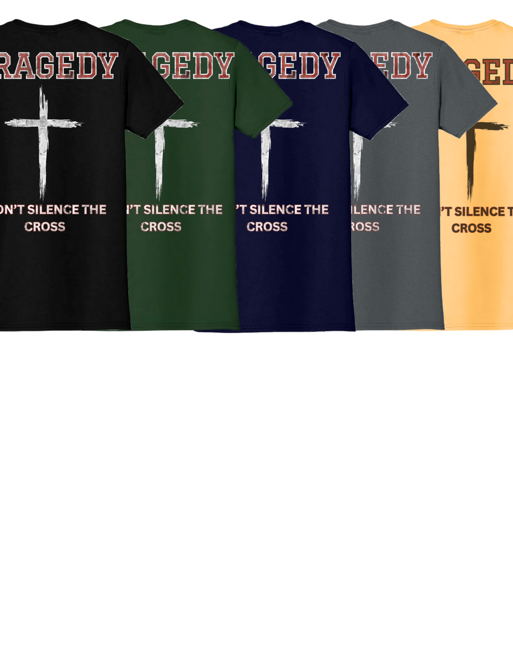 Tragedy Won’t Silence the Cross – Christian Bold Statement Tee T-Shirt