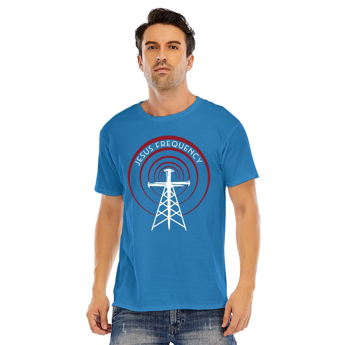 Jesus Frequency - Men Cotton Dark