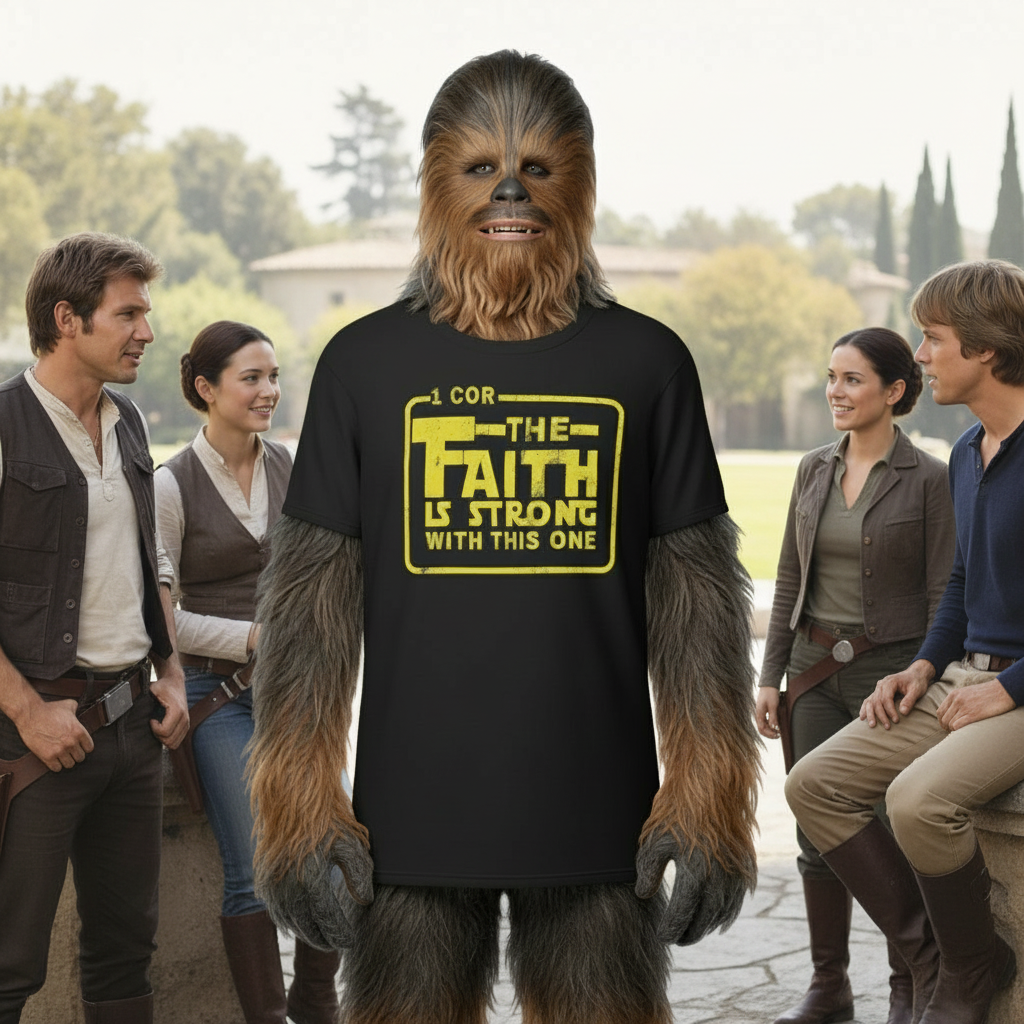 Chewbacca hanging out with friends