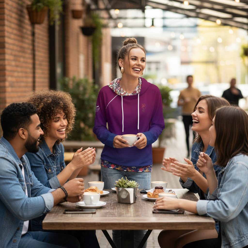 Hanging out with friends