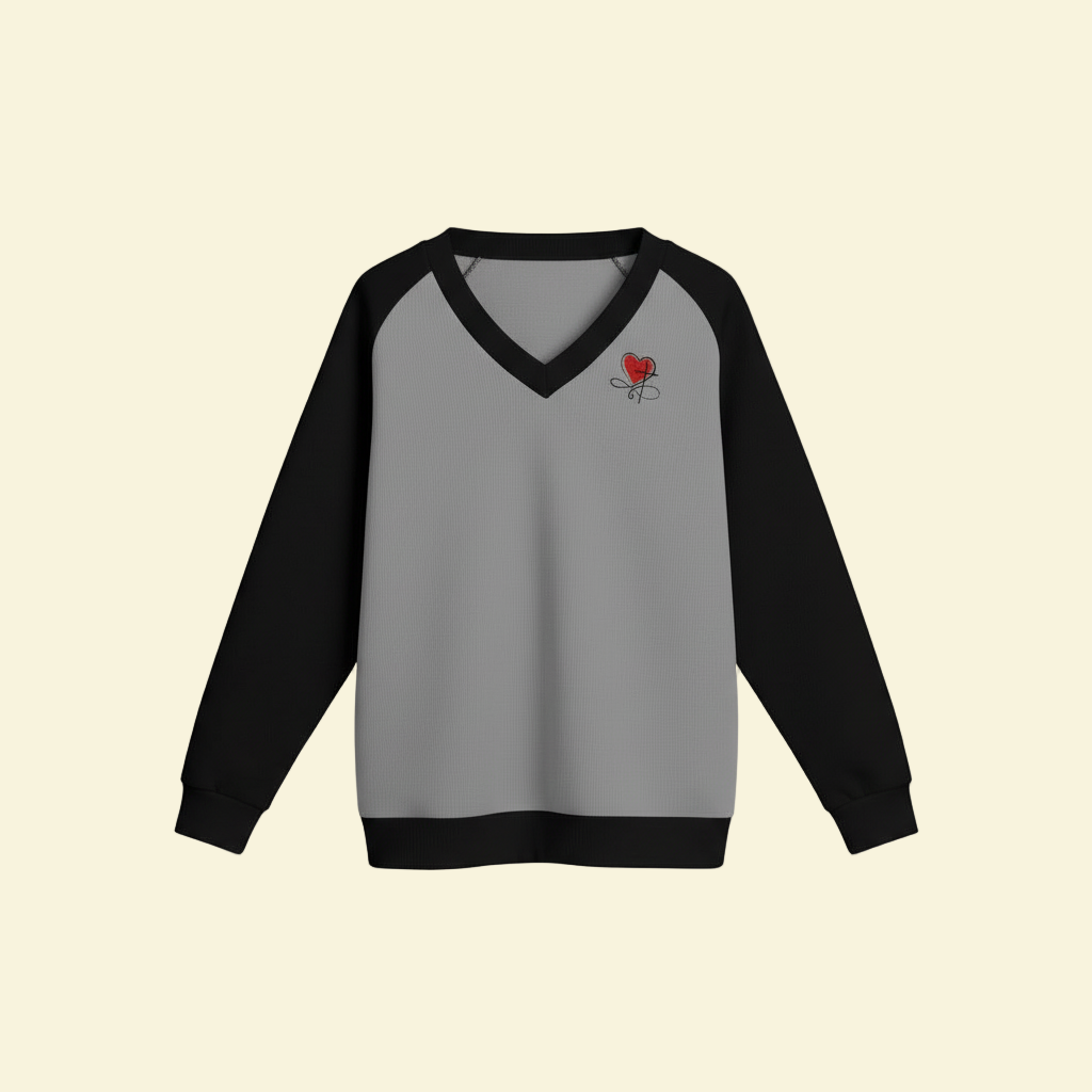 Heart & Thread V-Neck Sweater - Ghost Mannequin (No Hanger)