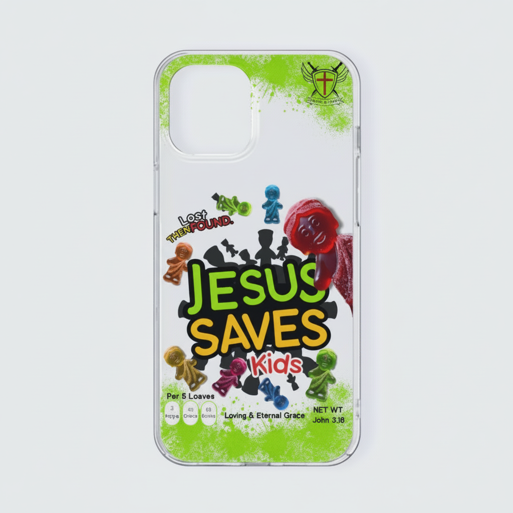 Jesus Saves Kids iPhone Case - No Number