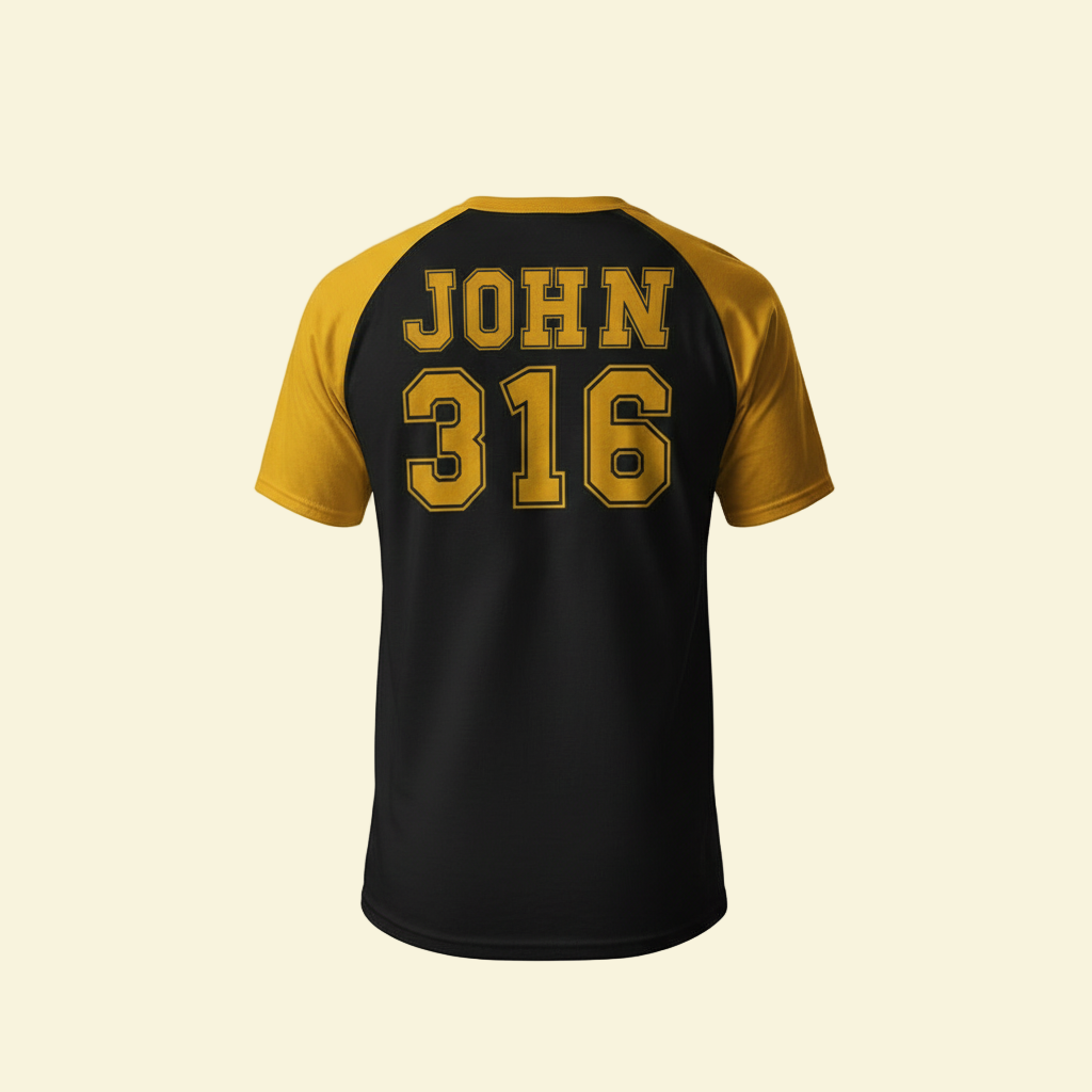 JOHN 316 Jersey Tee Back - No Model