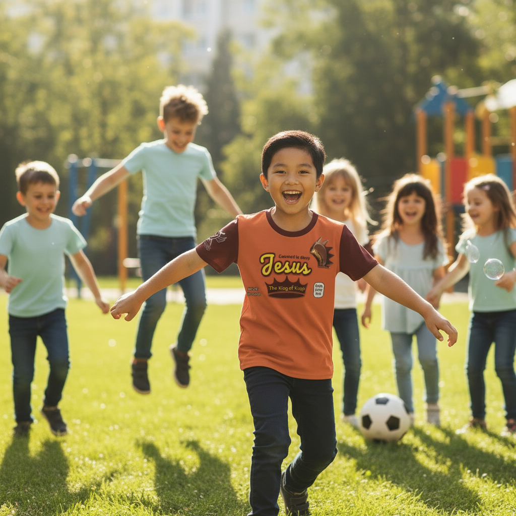 Little Asian boy in shirt