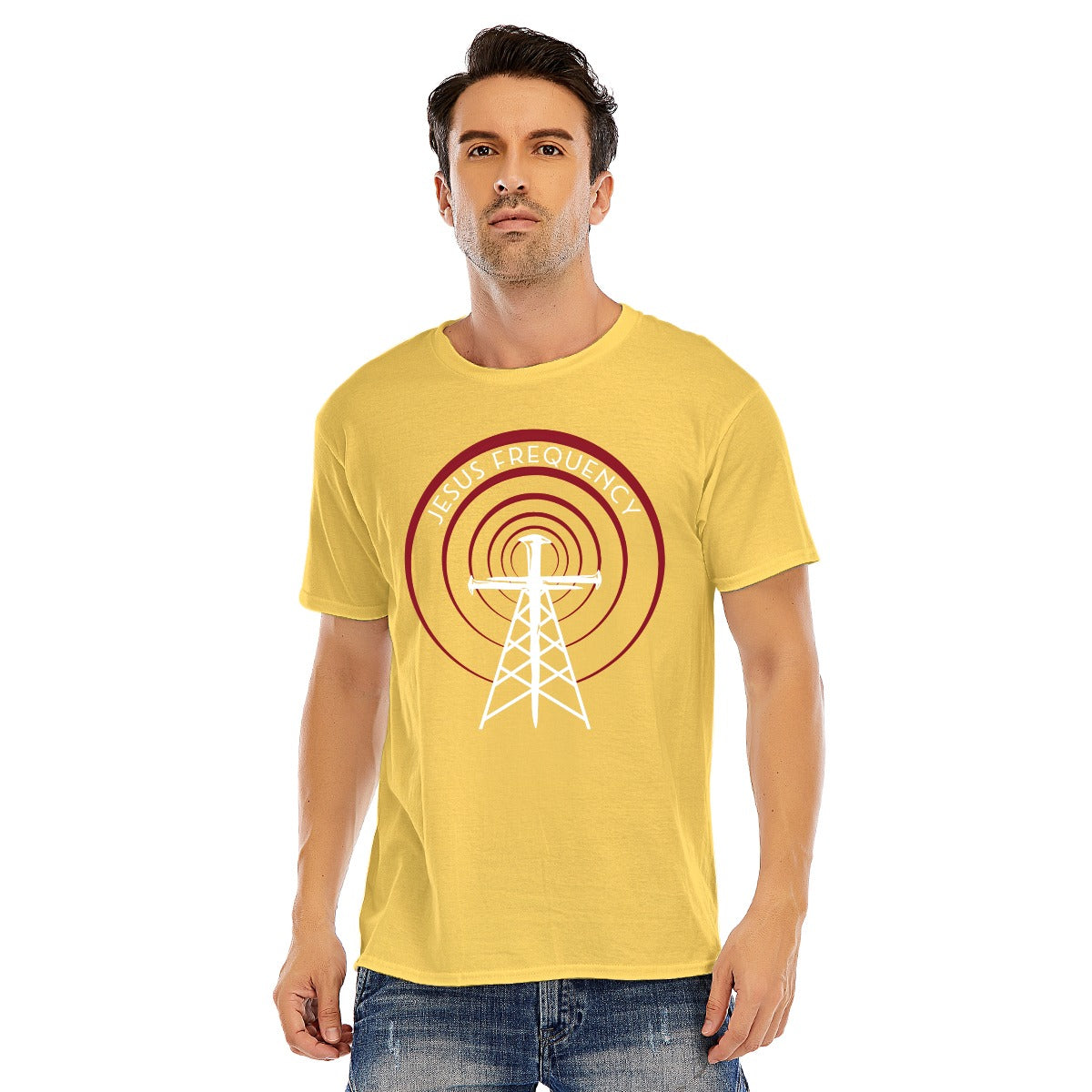 Jesus Frequency - Men Cotton Dark